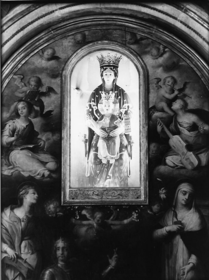 Madonna con Bambino (gruppo scultoreo) - bottega campana (fine/inizio secc. XII/ XIII)