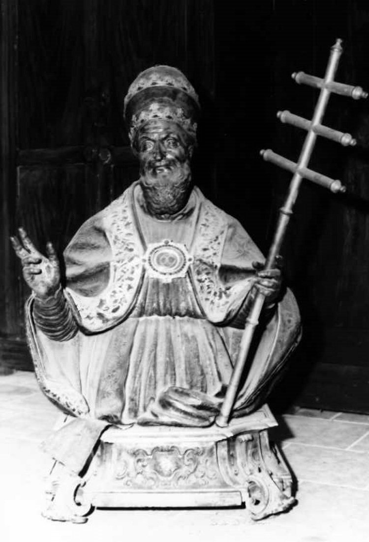 San Pio papa (busto) - bottega campana (sec. XVIII)
