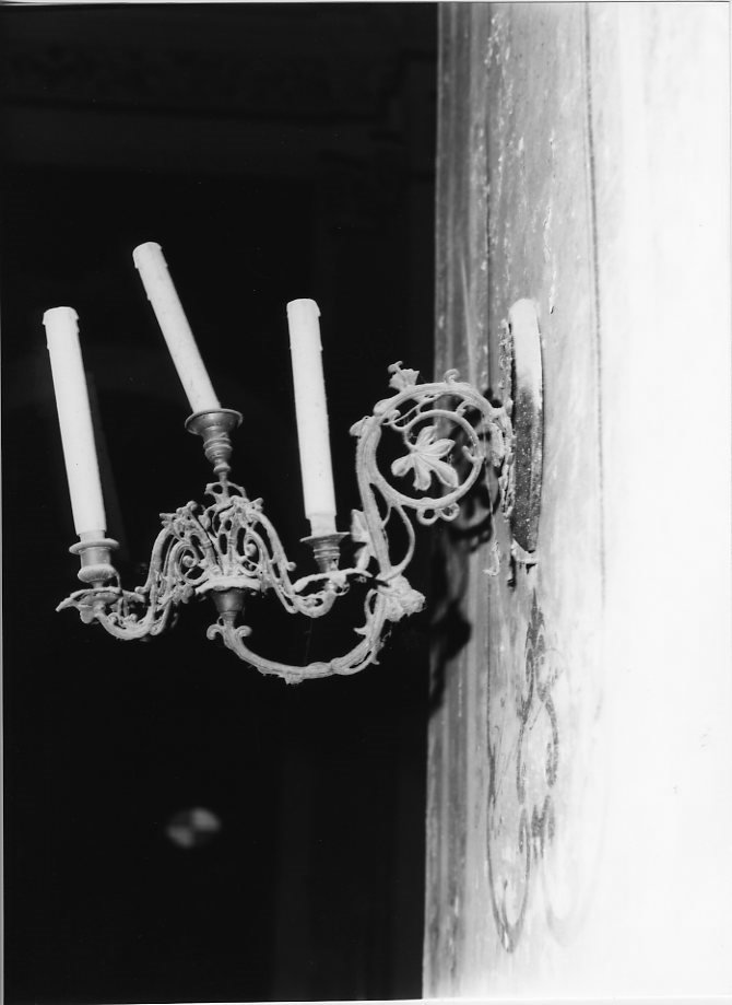 candelabro da chiesa, serie - bottega campana (sec. XIX)