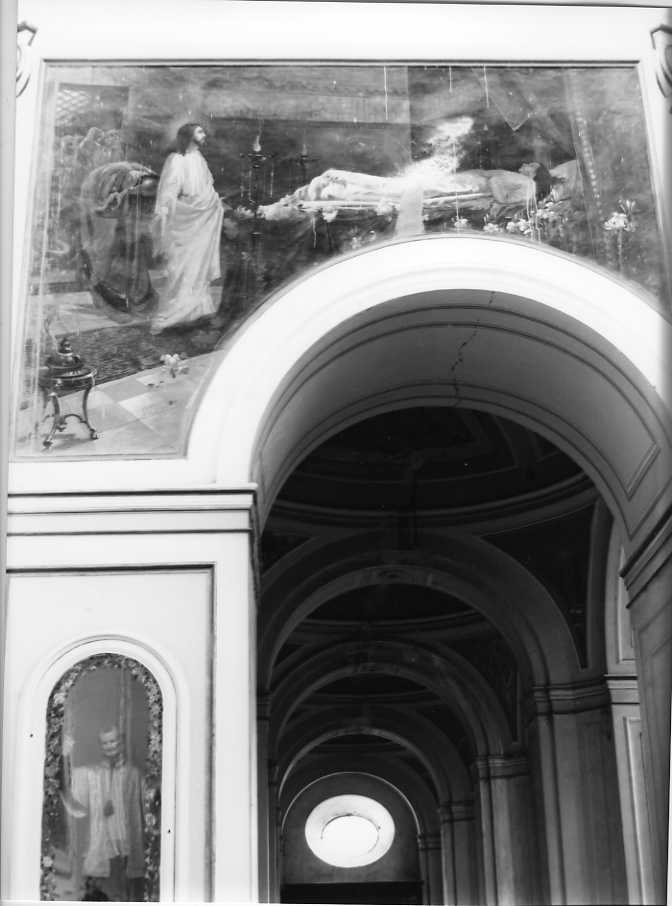 Cristo resuscita la figlia di Giairo (dipinto) di Taglialatela Luigi (attribuito) (primo quarto sec. XX)