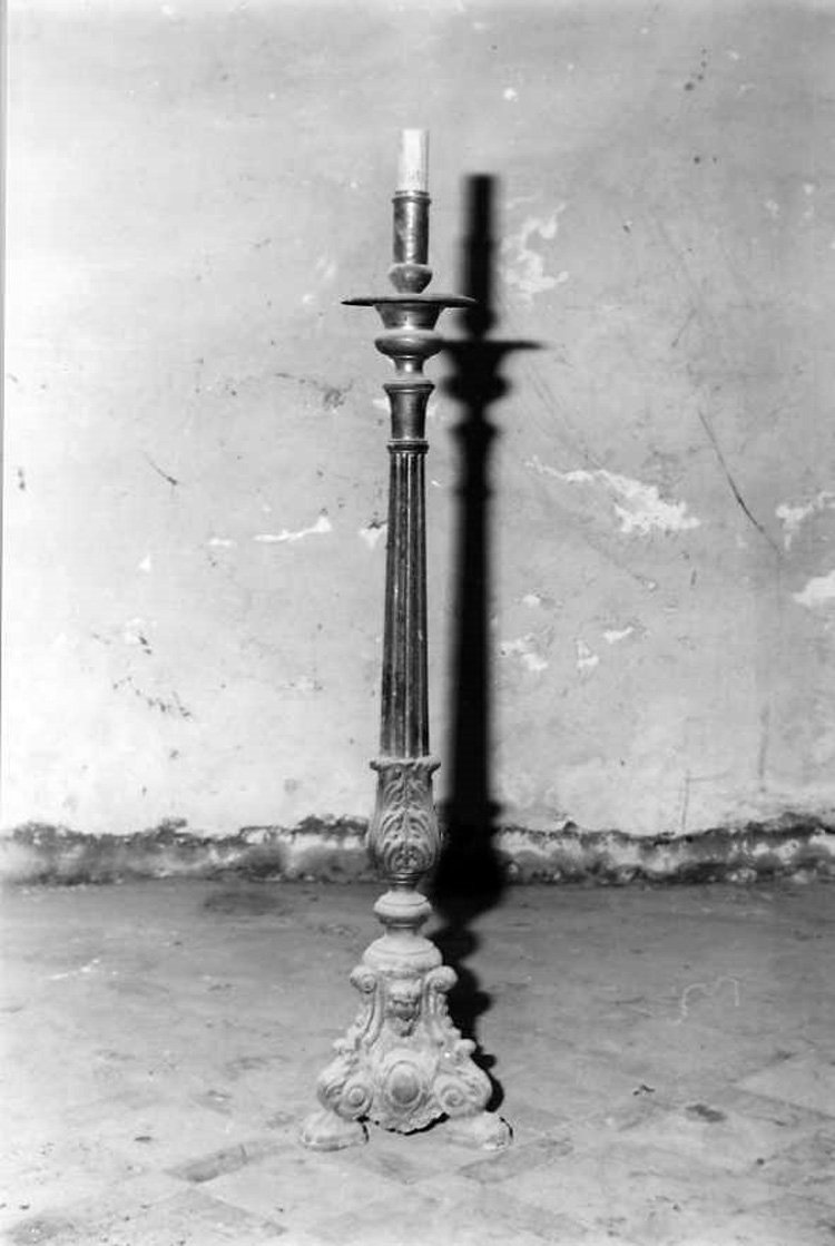 candeliere - bottega campana (prima metà sec. XX)