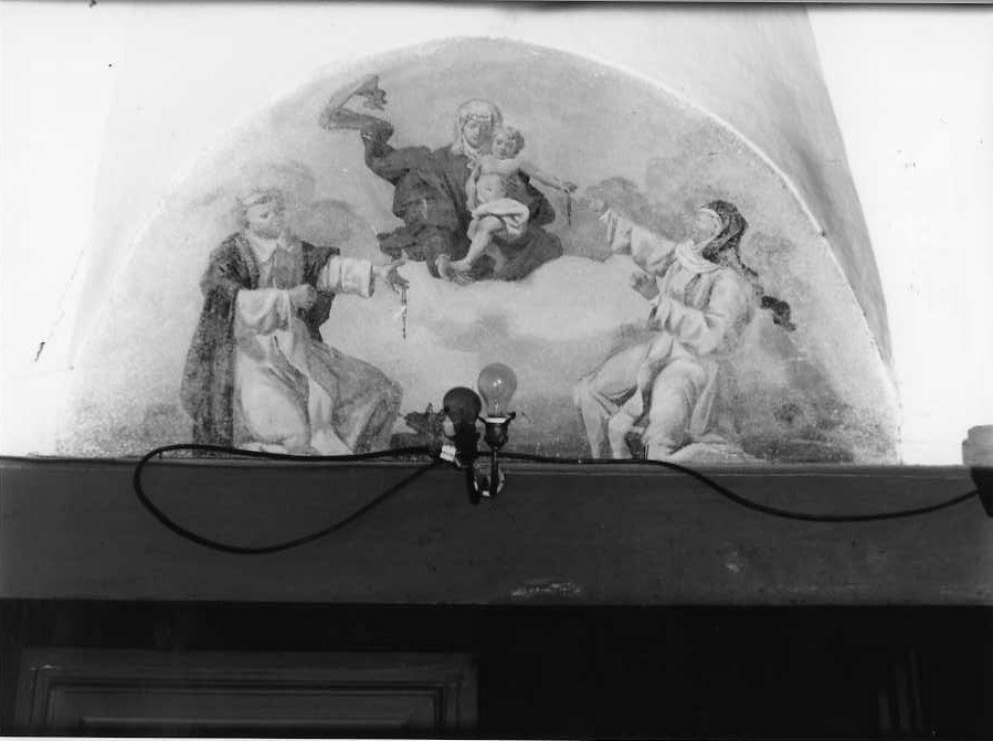 Madonna del Rosario e Santi (dipinto) - ambito campano (sec. XIX)