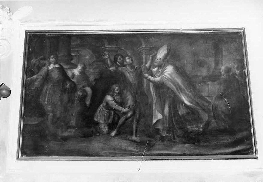 San Francesco d'Assisi rinuncia ai beni del padre (dipinto, ciclo) - ambito campano (seconda metà sec. XVIII)