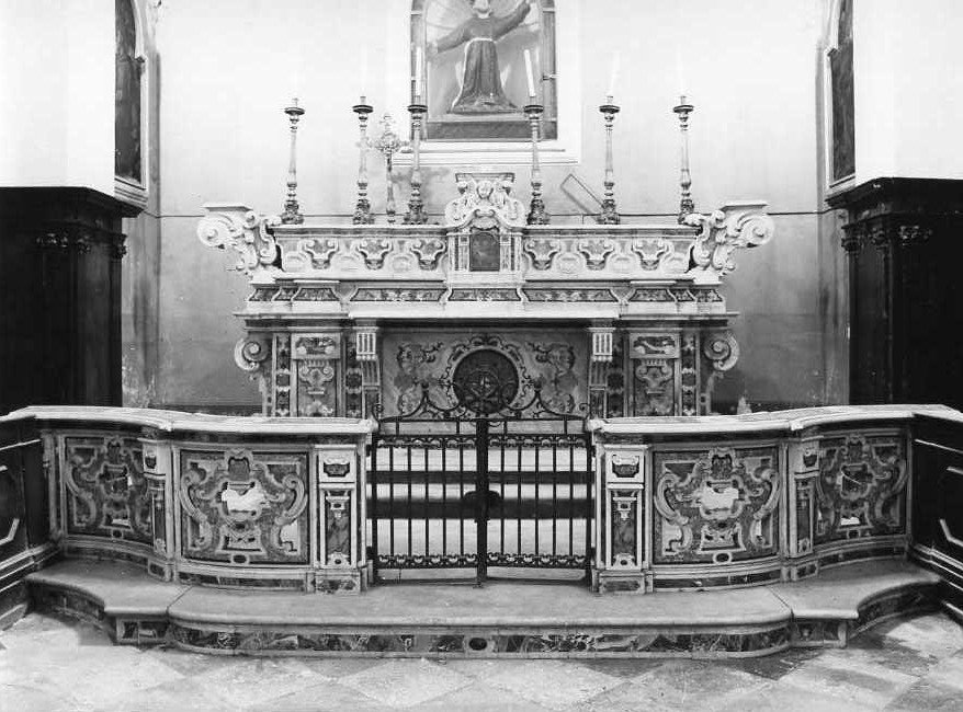 balaustrata di altare - bottega campana (sec. XVIII)