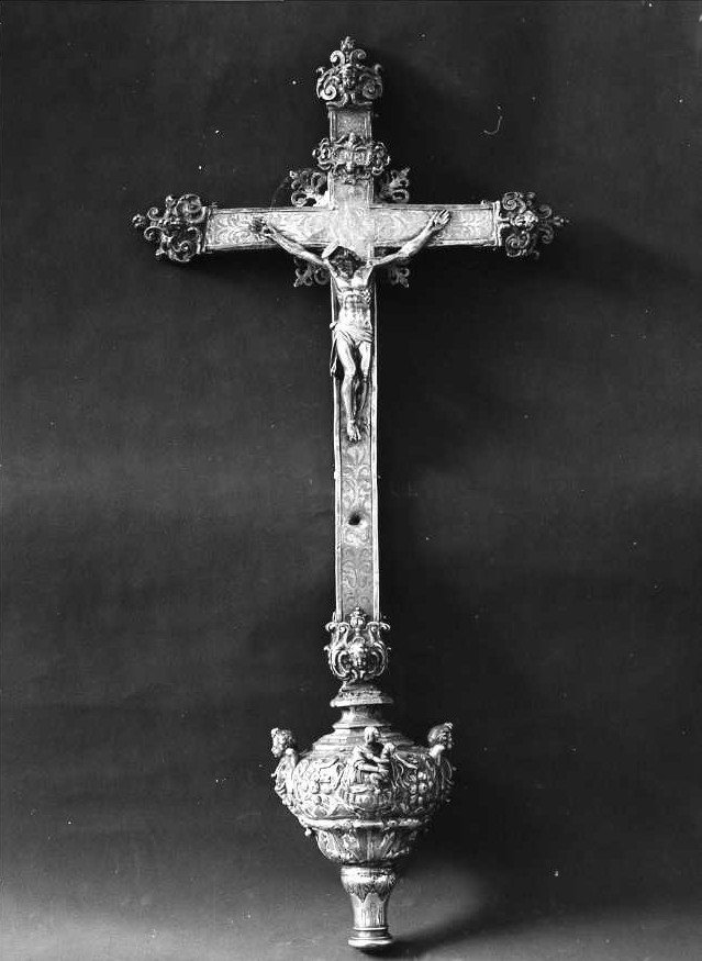 croce processionale di Palomba Nicola (attribuito) (sec. XIX)