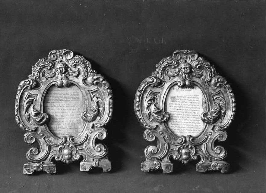 cartagloria, coppia - bottega napoletana (prima metà sec. XVIII)