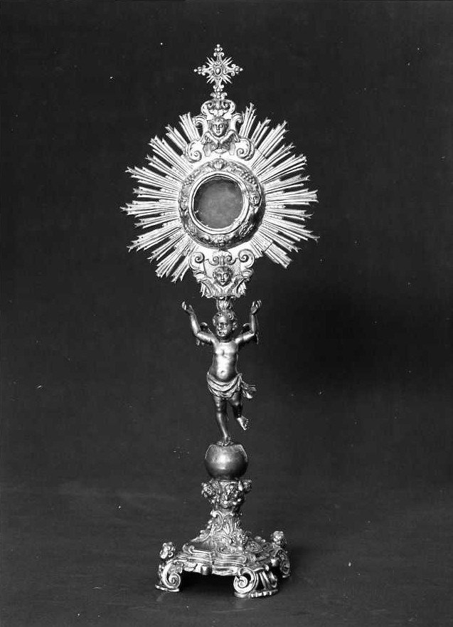 ostensorio - a raggiera - bottega napoletana (sec. XIX)