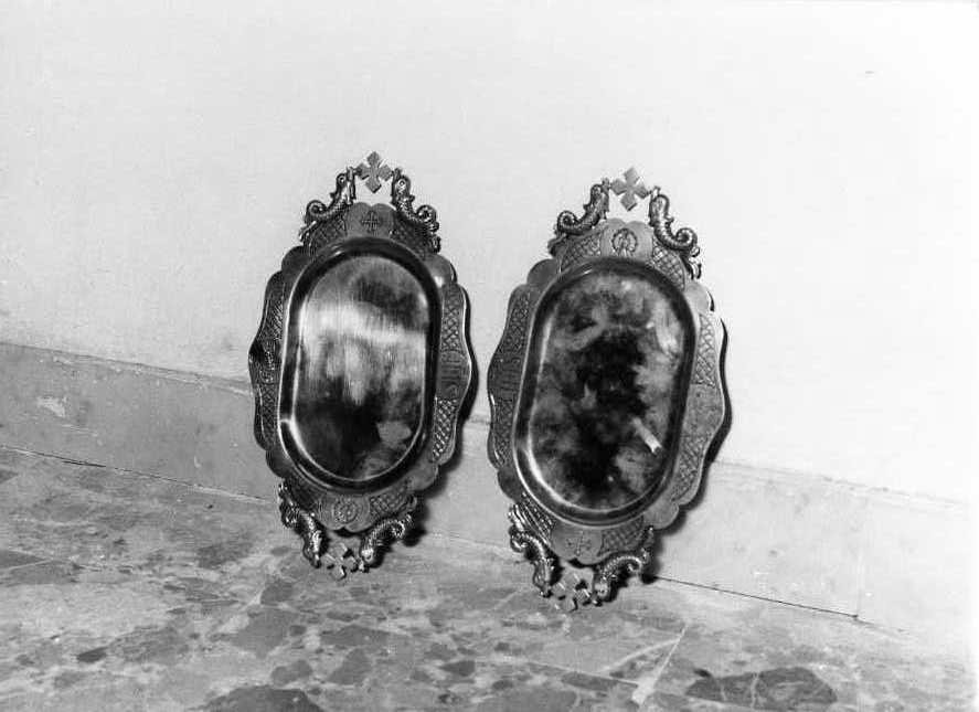 piattino, coppia - bottega campana (sec. XX)