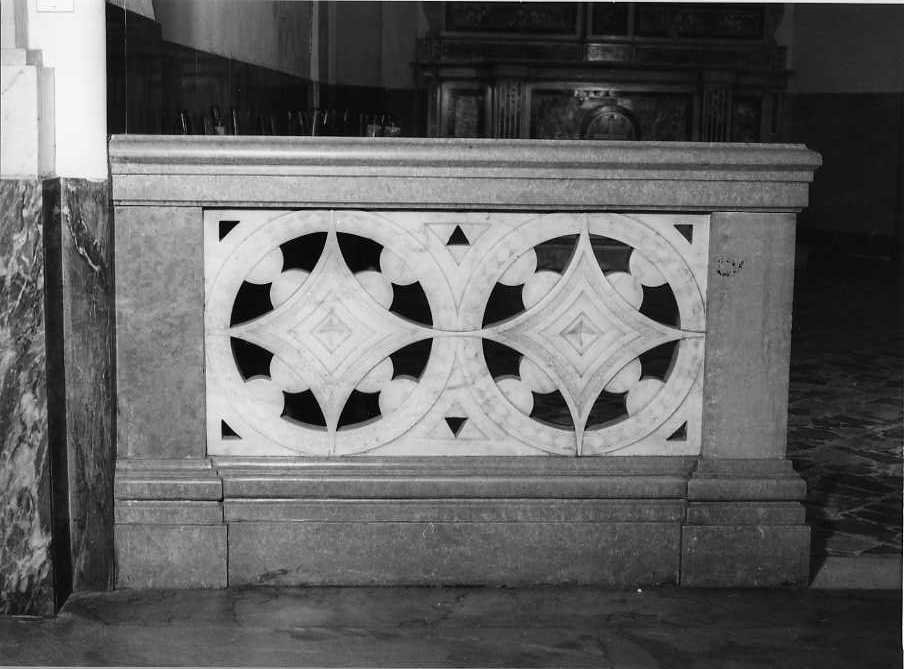 balaustrata di cappella, serie - bottega campana (prima metà sec. XX)