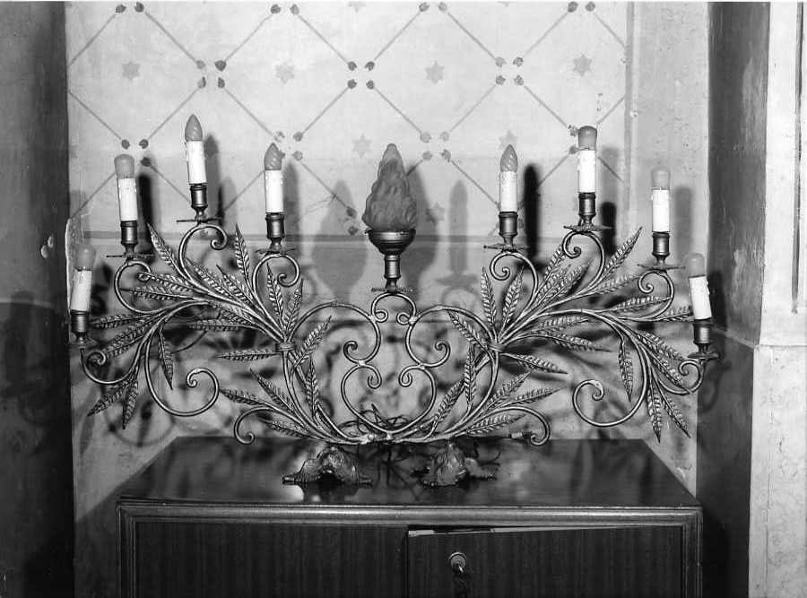 candelabro - bottega campana (prima metà sec. XX)