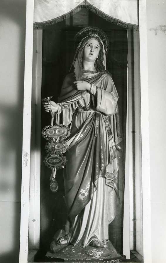 Santa Lucia (statua) di Malecore Giuseppe (sec. XX)