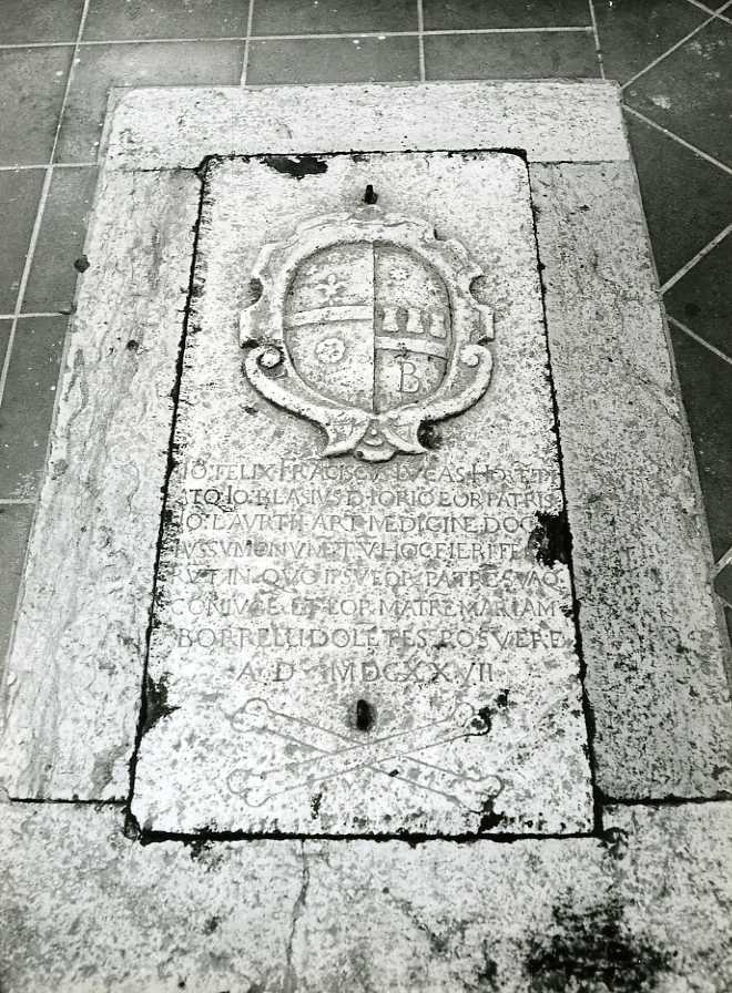 lastra tombale - bottega campana (sec. XVII)