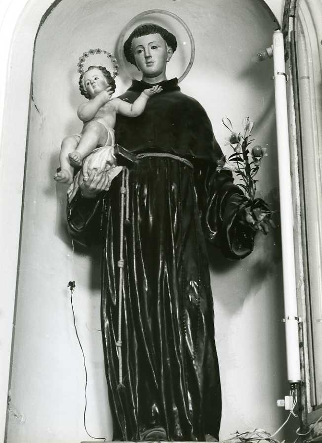 Sant'Antonio da Padova (statua) - bottega napoletana (seconda metà sec. XIX)