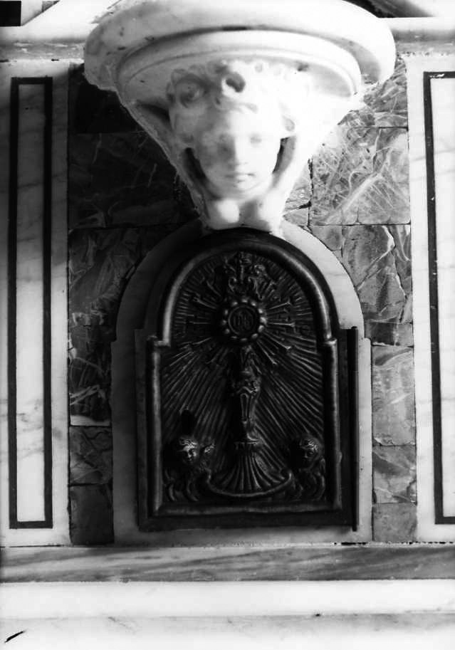 calice eucaristico (sportello di tabernacolo) - bottega campana (sec. XIX)