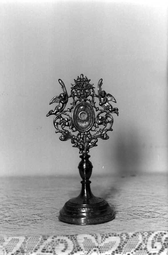 reliquiario - a ostensorio - bottega campana (sec. XIX)