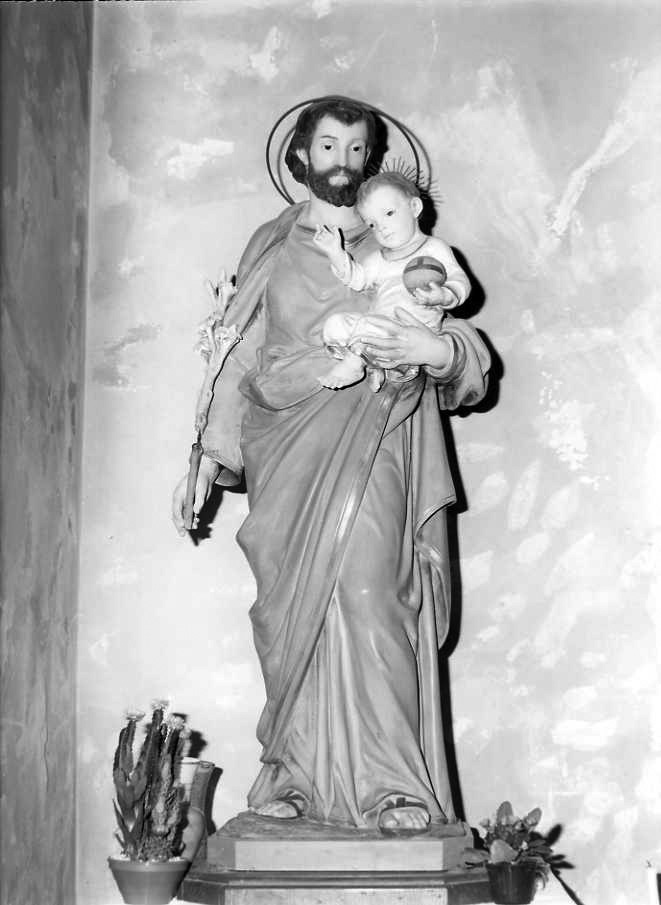 San Giuseppe e Gesù Bambino (statua) - bottega campana (prima metà sec. XX)