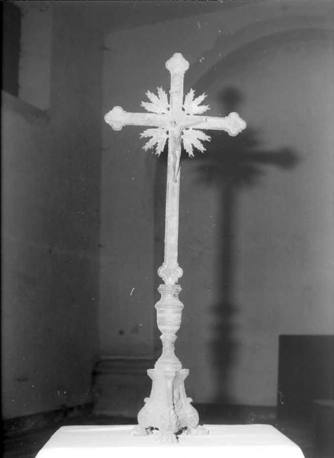 Cristo crocifisso (croce d'altare) - bottega campana (sec. XIX)