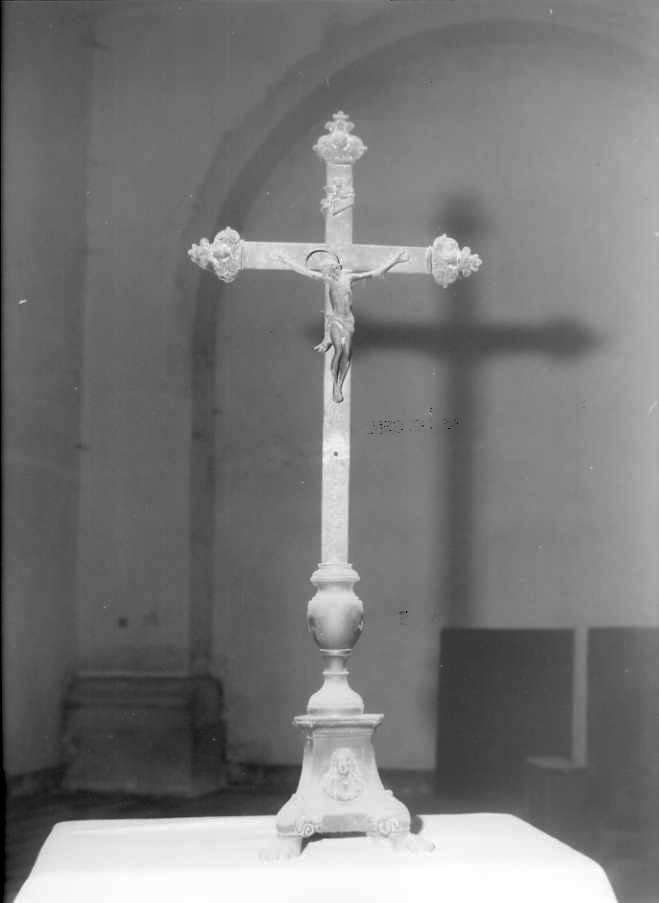 Cristo crocifisso (croce d'altare) - bottega campana (sec. XIX)