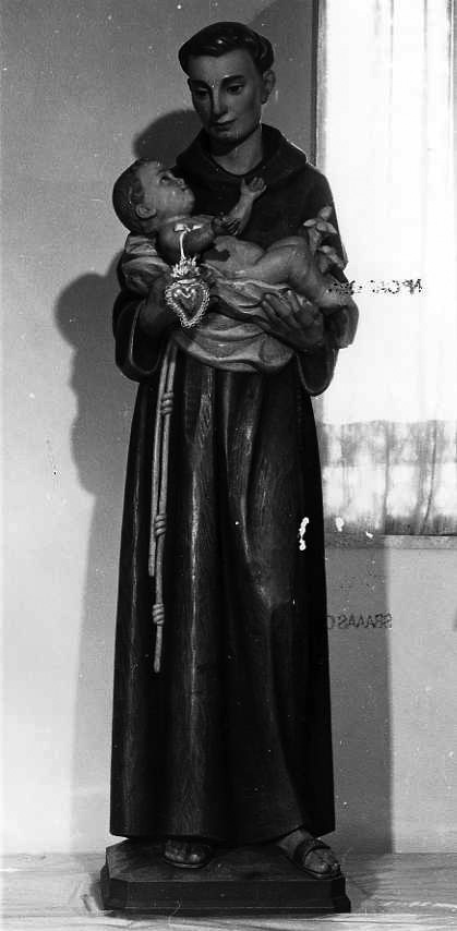 Sant'Antonio da Padova con il bambino (statua) - bottega campana (prima metà sec. XX)