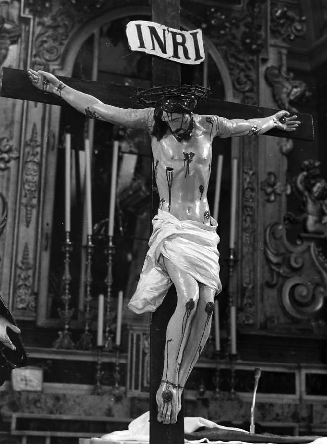 Cristo crocifisso (crocifisso) - bottega napoletana (sec. XIX)