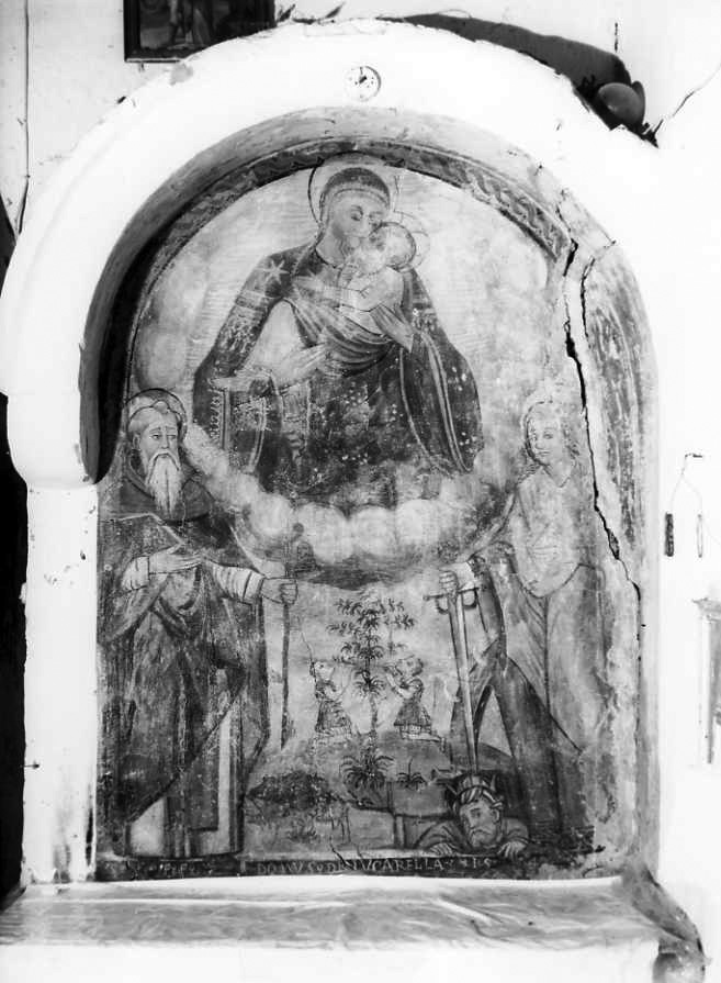 Madonna con Bambino e Santi (dipinto) - ambito campano (sec. XVI)
