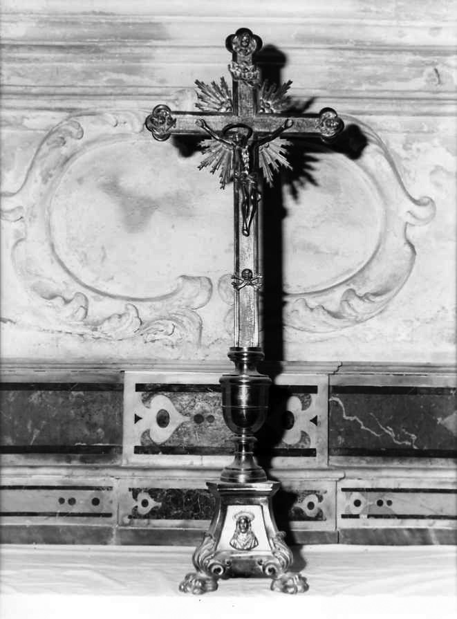 Cristo crocifisso (croce d'altare) - bottega campana (inizio sec. XX)