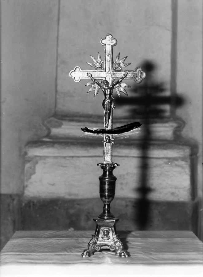 Cristo crocifisso (croce d'altare) - bottega campana (inizio sec. XX)