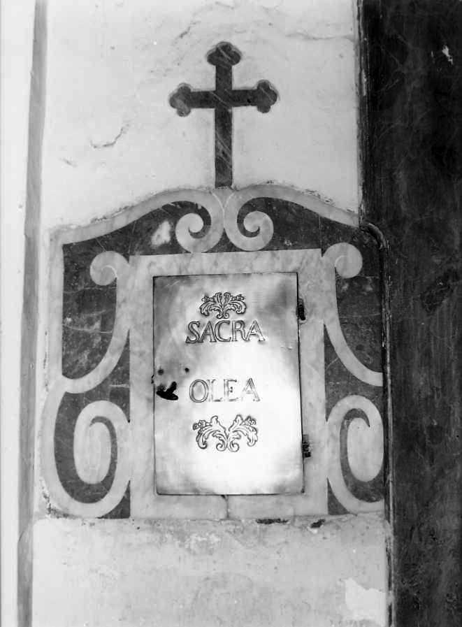 armadietto per oli santi - bottega campana (sec. XVIII)