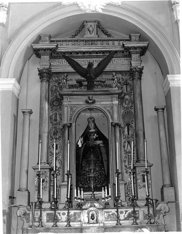 mostra architettonica d'altare - bottega campana (sec. XIX)