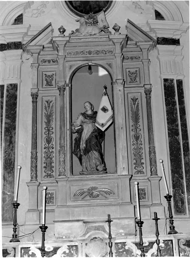 mostra architettonica d'altare - bottega campana (sec. XIX)