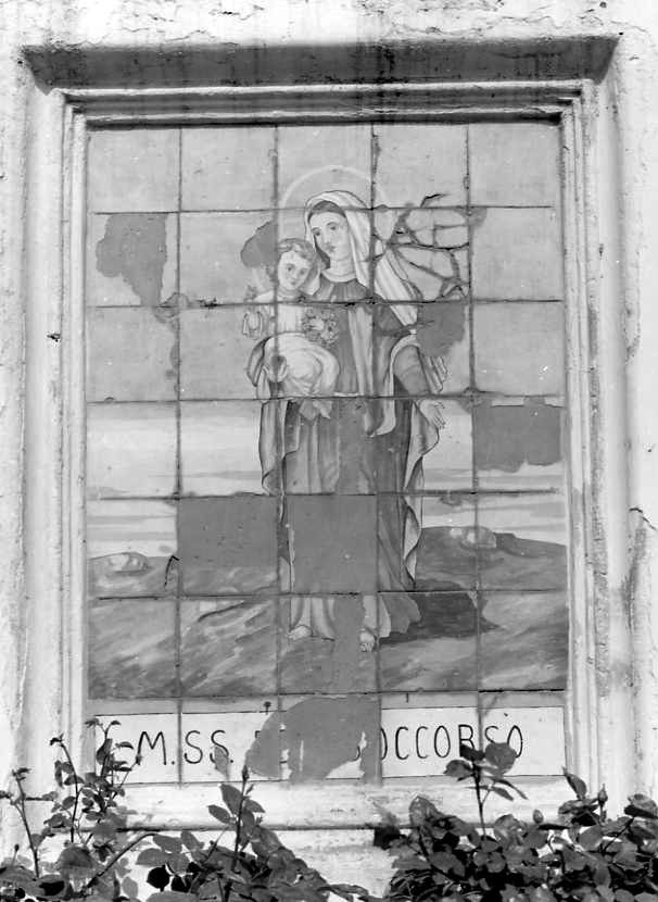 Madonna del Soccorso (decorazione a smalto) - bottega campana (secc. XVIII/ XIX)