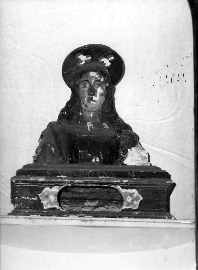 Santo (reliquiario - a busto) - bottega campana (fine/inizio secc. XVI/ XVII)