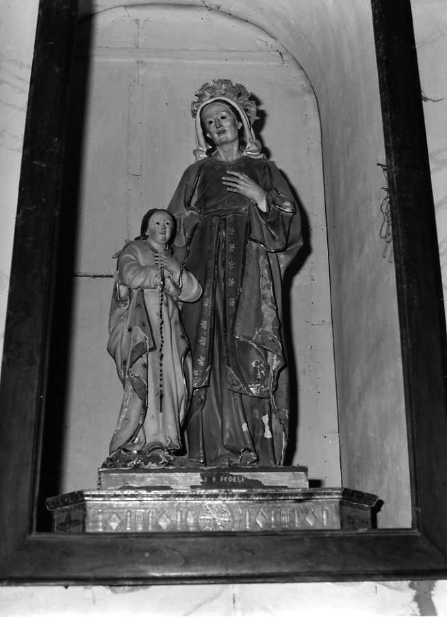 Maria Vergine bambina e Sant'Anna (gruppo scultoreo) - bottega campana (fine/inizio secc. XIX/ XX)