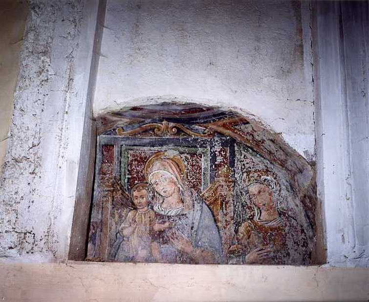 Madonna con Bambino e Santi (dipinto) - ambito campano (prima metà sec. XVII)