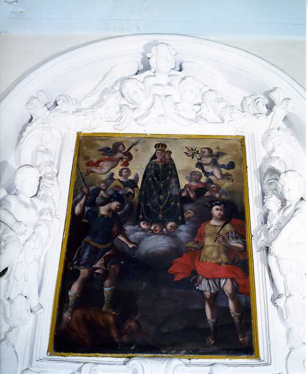 Madonna con Bambino e Santi (dipinto) - ambito napoletano (sec. XVIII)