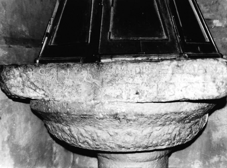 fonte battesimale - bottega campana (sec. XVI)