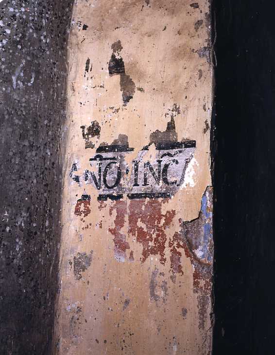 iscrizione (dipinto, frammento) - ambito campano (sec. XVI)