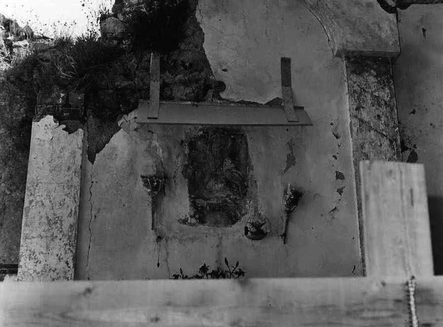 Madonna con Bambino (dipinto, frammento) di Olivieri Leonardo (fine sec. XVII)