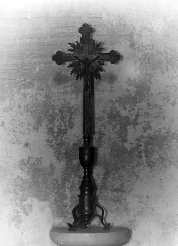 Cristo crocifisso (croce d'altare) - bottega campana (seconda metà sec. XIX)