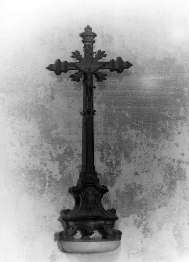 Cristo crocifisso (croce d'altare) - bottega campana (seconda metà sec. XVIII)