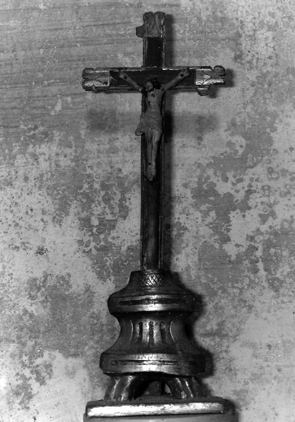 Cristo crocifisso (croce d'altare) - bottega campana (prima metà sec. XIX)