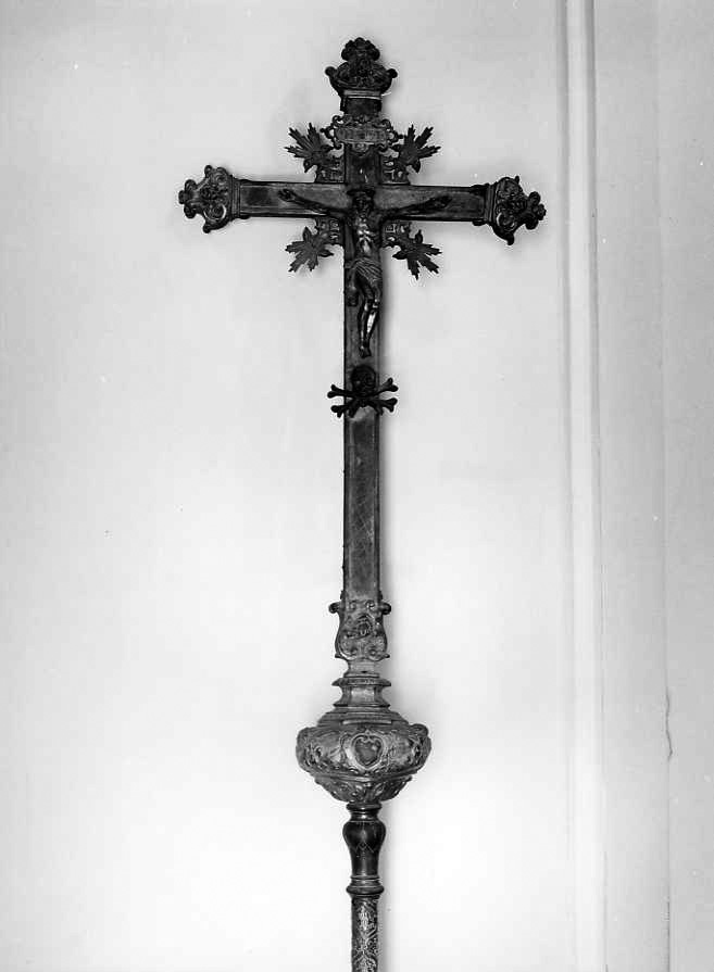 Cristo crocifisso (croce processionale) - bottega campana (primo quarto sec. XVIII)