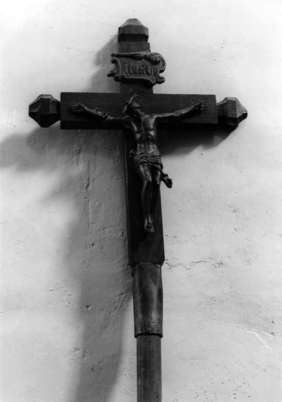 Cristo crocifisso (croce processionale) - bottega campana (terzo quarto sec. XIX)