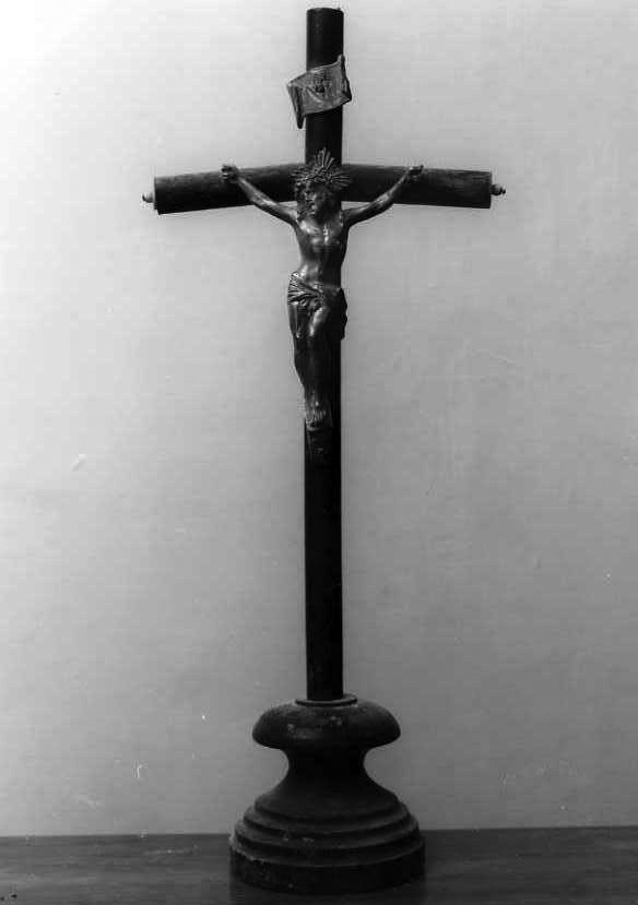 Cristo crocifisso (croce d'altare) - bottega campana (seconda metà sec. XIX)