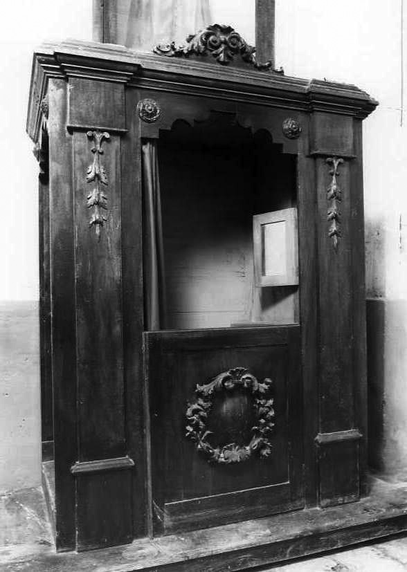confessionale - bottega campana (seconda metà sec. XVIII)