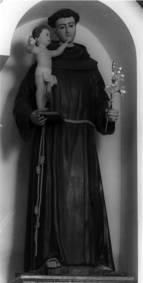 Sant'Antonio da Padova con il bambino (statua) - bottega napoletana (sec. XX)