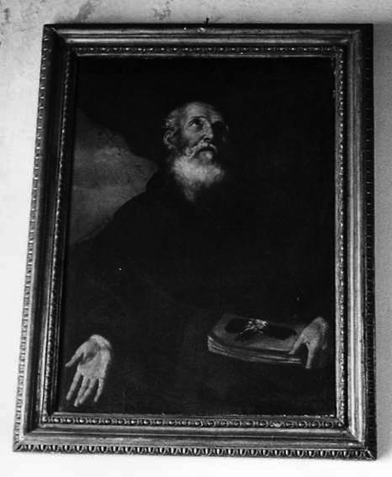 Santo in preghiera (dipinto) - ambito napoletano (sec. XVII)