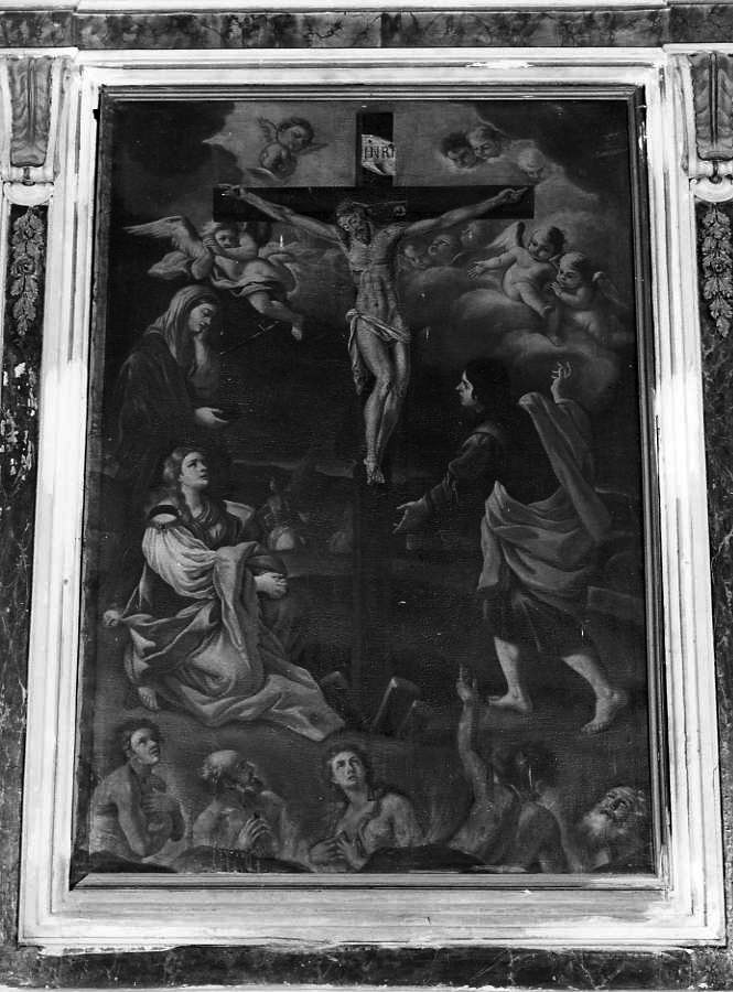 crocifissione (dipinto) - ambito napoletano (primo quarto sec. XVIII)