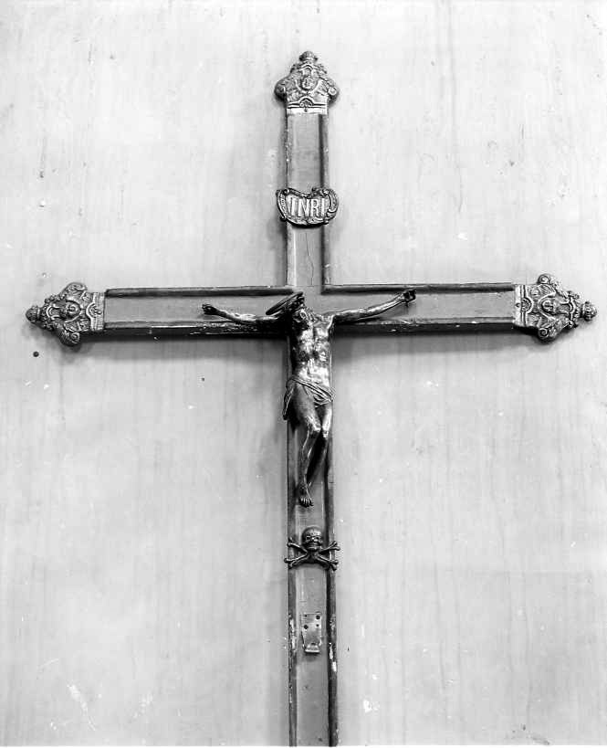 croce processionale - bottega napoletana (secc. XVIII/ XIX)