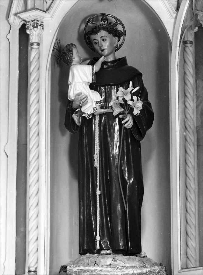 Sant'Antonio da Padova con il bambino (statua) - bottega napoletana (sec. XX)